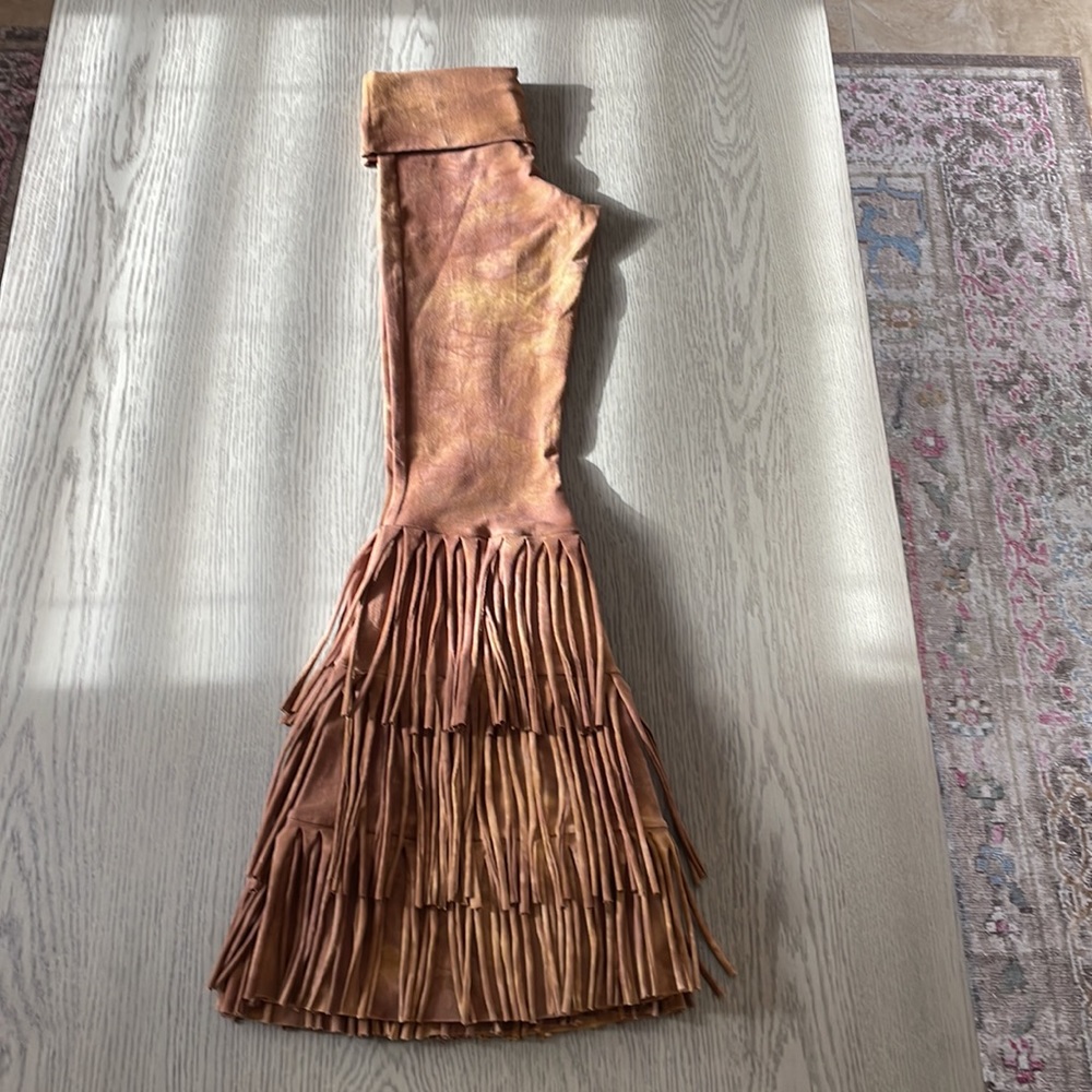 Sew Red Tiered Fringe Bellbottoms